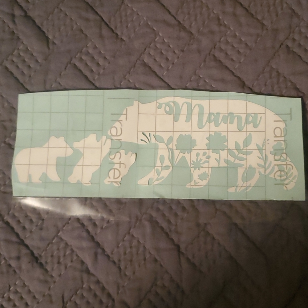 Mama Bear and 3 cubs vinyl Decal
